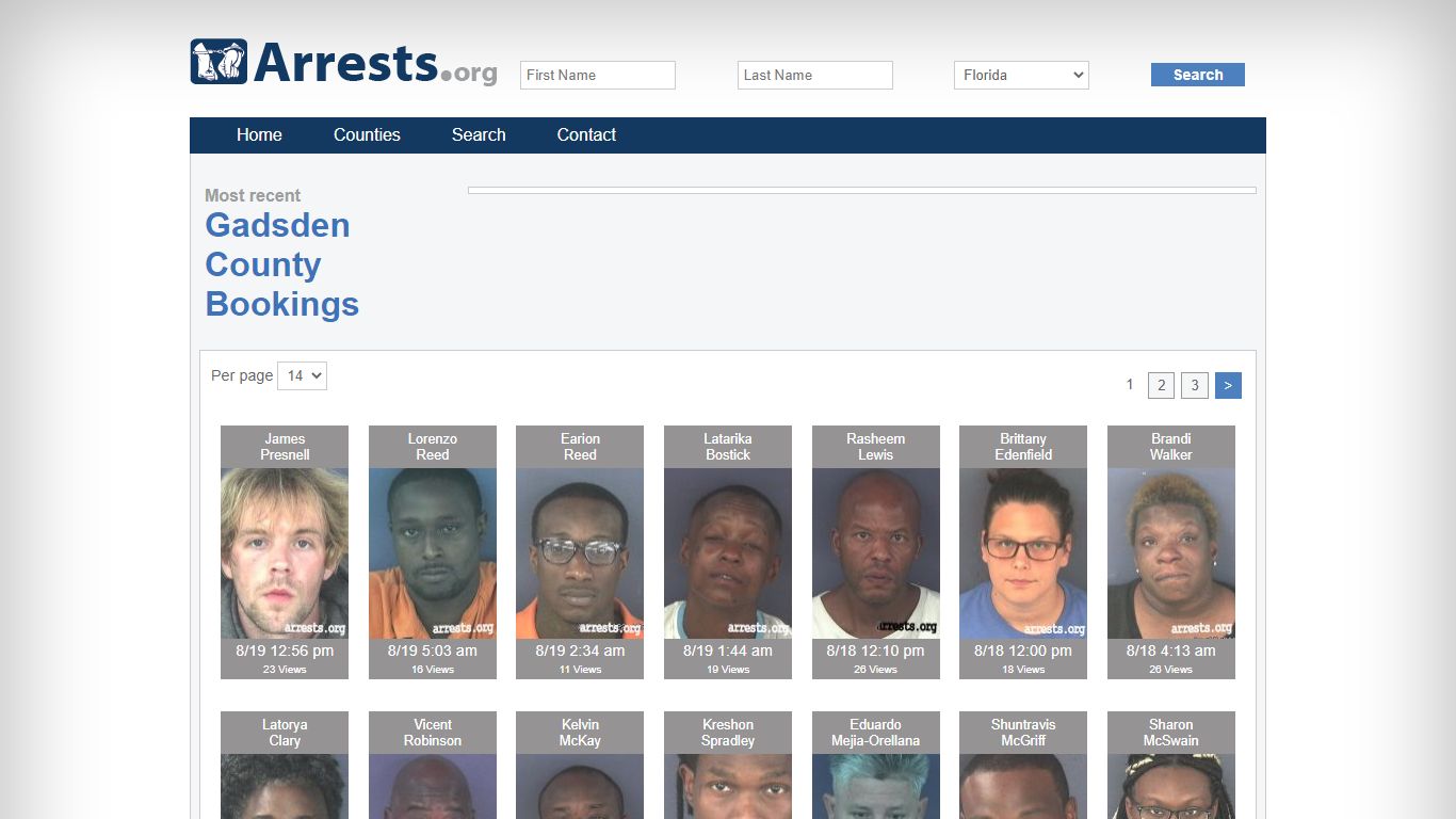 Gadsden County Arrests and Inmate Search